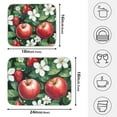 thumbnail image 4 of Yayeee Dish Drying Mat for Kitchen Counter 16" x 18" Microfiber Super Absorbent Coffee Decorative Pad, Red Apple Pattern, 4 of 5