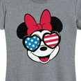 thumbnail image 3 of Disney - Americana - Minnie Flag Glasses - Women's Short Sleeve Graphic T-Shirt, 3 of 5