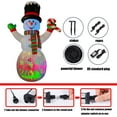 thumbnail image 4 of 6Ft Inflatable Christmas Snowman with Candy Decoration for Yard Lawn Garden Home Party Indoor Outdoor, 4 of 10