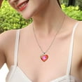 thumbnail image 4 of Fmlxio Initial Necklaces for Women Solar System Galaxy Double Sided Glass Universe Heart Pendant Necklace Up to 35% off, 4 of 7