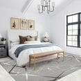 thumbnail image 2 of Luxury Silver Gray Area Rugs, Abstract Crack Geometric Carpet, Soft Washable Non Slip Low Pile Rug for Living Room Bedroom Entry Floor Mat 5x8ft, 2 of 8