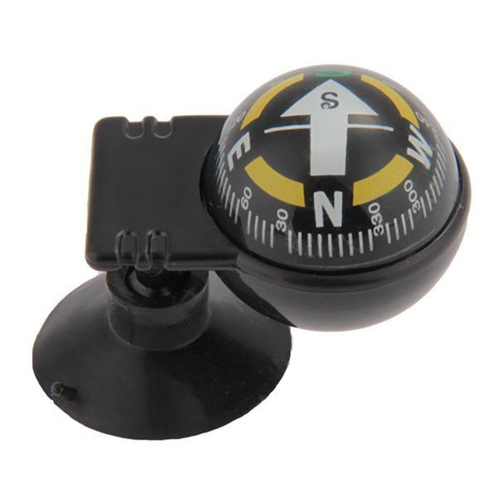 Mini In-Car Compass Ball Mount Dashboard Boat Truck Suction Pocket Navigation*1 