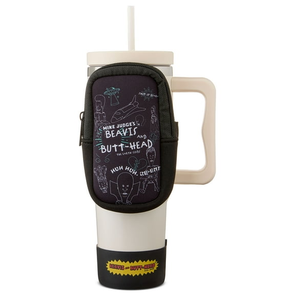 Beavis & Butthead 40 oz Tumbler, Includes Boot and Pouch