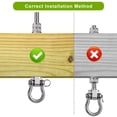 thumbnail image 4 of Swing Hangers SELEWARE, rodamiento pesado de 1500 libras, capacidad de 6 unidades, 4 of 8