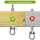 thumbnail image 4 of Swing Hangers SELEWARE, rodamiento pesado de 1500 libras, capacidad de 6 unidades, 4 of 8