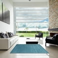 thumbnail image 6 of Ahgly Company Indoor Rectangle Contemporary Blue Ivy Blue Abstract Area Rugs, Swatch Sample, 6 of 6