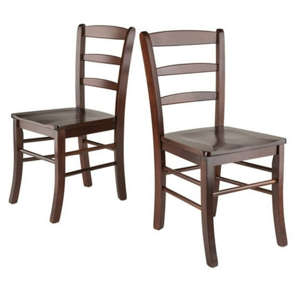 Ergode Benjamin Ladder-back Chairs, 2-Pc Set, Walnut