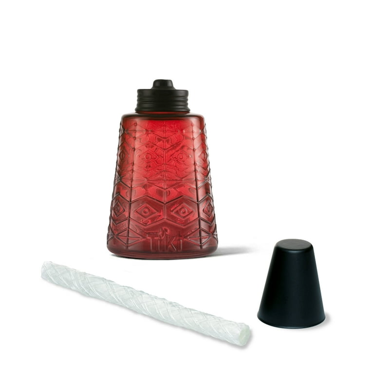 TIKI® Brand 6-inch Molded Glass Table Torch Red, White and Blue Assorted Colors 3-pack TIKI® Brand 6-inch Molded Glass Table Torch Red, White and Blue Assorted Colors 3-pack