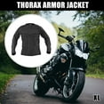 thumbnail image 2 of Motoforti Size XL Black Bike Motorcycle Riding Protective Full Body Armor Jacket for Skateboarding Skiing, 2 of 7