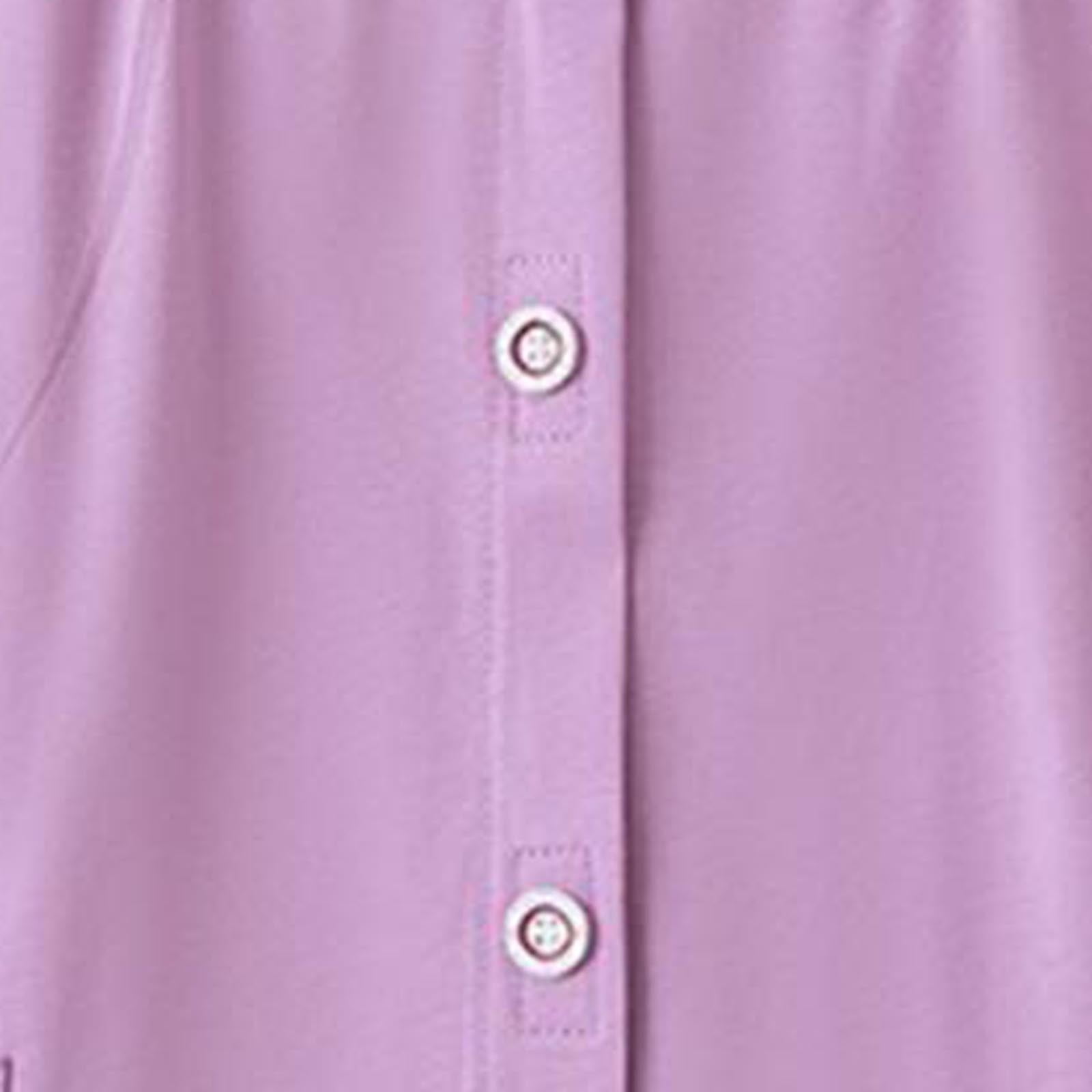 JGGSPWM Womens Adaptive Cotton Post Shoulder Surgery Shirts for After Rotator Cuff Recovery Arm Broken Top Purple L