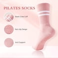 thumbnail image 2 of JIANFANG Pilates Socks with Grips for Women,Grippy Yoga Socks,Non Slip Ballet Barre Dance Gym Socks, 2 of 6