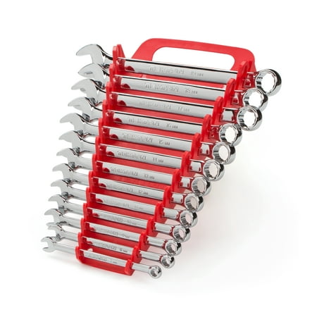 Discount Metric Combination Wrench - TEKTON Combination Wrench Set with Store and Go Keeper, Metric, 7 mm - 19 mm , 13-Piece | 18789