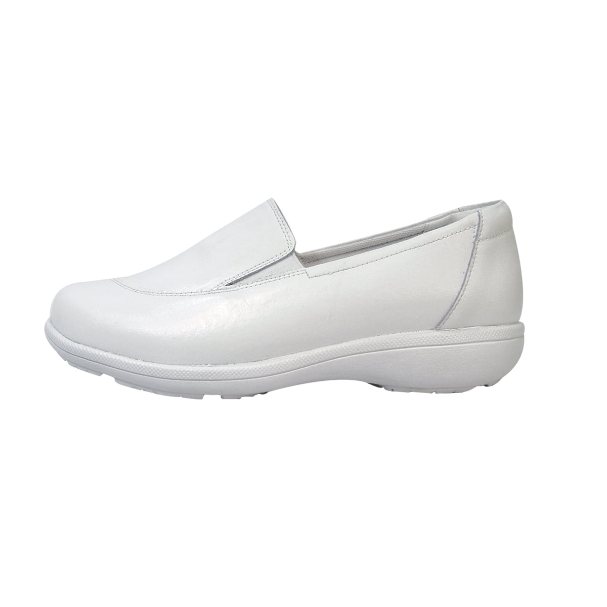 24 HOUR COMFORT Lila Wide Width Professional Sleek Shoe WHITE 6