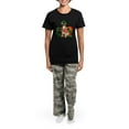 thumbnail image 4 of CafePress - Wee Bit Irish Rat Terrier Women's Dark Pajamas - Women's Short Sleeve Print T-Shirt and Pants Dark Cotton Pajama Set, 4 of 7
