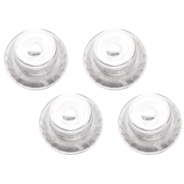 FRCOLOR Pièces de Guitare 4 Pcs/ensemble Boutons de Guitare Ronds Contrôle du Volume et du Ton Boutons Rotatifs Style Épiphone Pièces de Guitare Électrique Remplacement GD32, 1.04"X1.04"X0.59 Pouces