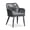 Gray, variant on PURPLE LEAF 7 Pieces Patio Dining Set, Rectangular Aluminum Outdoor Table and 6 Wicker Chairs with Cushions for Garden Kitchen and Porch, Champagne