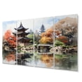 thumbnail image 2 of Designart "Pagoda Serenity China Art painting" Chinese Wall Art Prints Set, 2 of 5