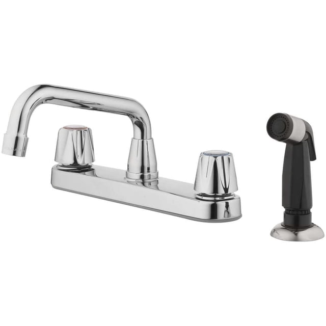 Grifo de cocina Oakbrook Chrome de dos manijas