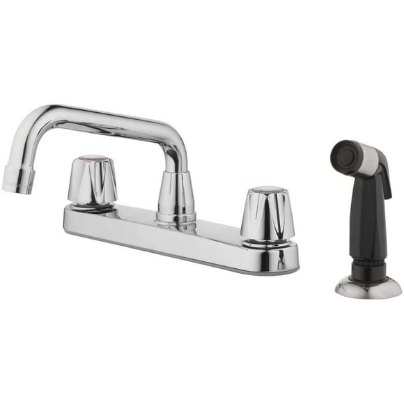 Grifo de cocina Oakbrook Chrome de dos manijas