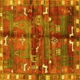 thumbnail image 1 of Ahgly Company Indoor Square Animal Yellow Traditional Area Rugs, 7' Square, 1 of 4
