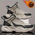 thumbnail image 2 of Men'S Winter Warm Fleece-Lined High-Top Sneakers - Thick Cushioned EVA Sole, Breathable Fabric Upper, Lace-Up Casual Shoes for Hiking, Running & Outdoor Activities,Winter Sports Footwear, 2 of 9