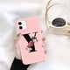 thumbnail image 1 of Funda de teléfono de silicona con letra inicial de Ottwn para iPhone 11 Pro 12 Pro Max X XR XS Max 7 8 Plus, funda trasera de TPU suave con flor rosa Retro Tan Jianjun unisex, 1 of 2