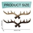 thumbnail image 3 of Sunshy Vintage Cast Iron Deer Antlers Wall Mounted Hooks | Antique Finish Metal Clothes Hanger Rack W/Hooks for Coats, Jackets, Purses and More | Includes Screws and Anchors, Antique White, 3 of 9