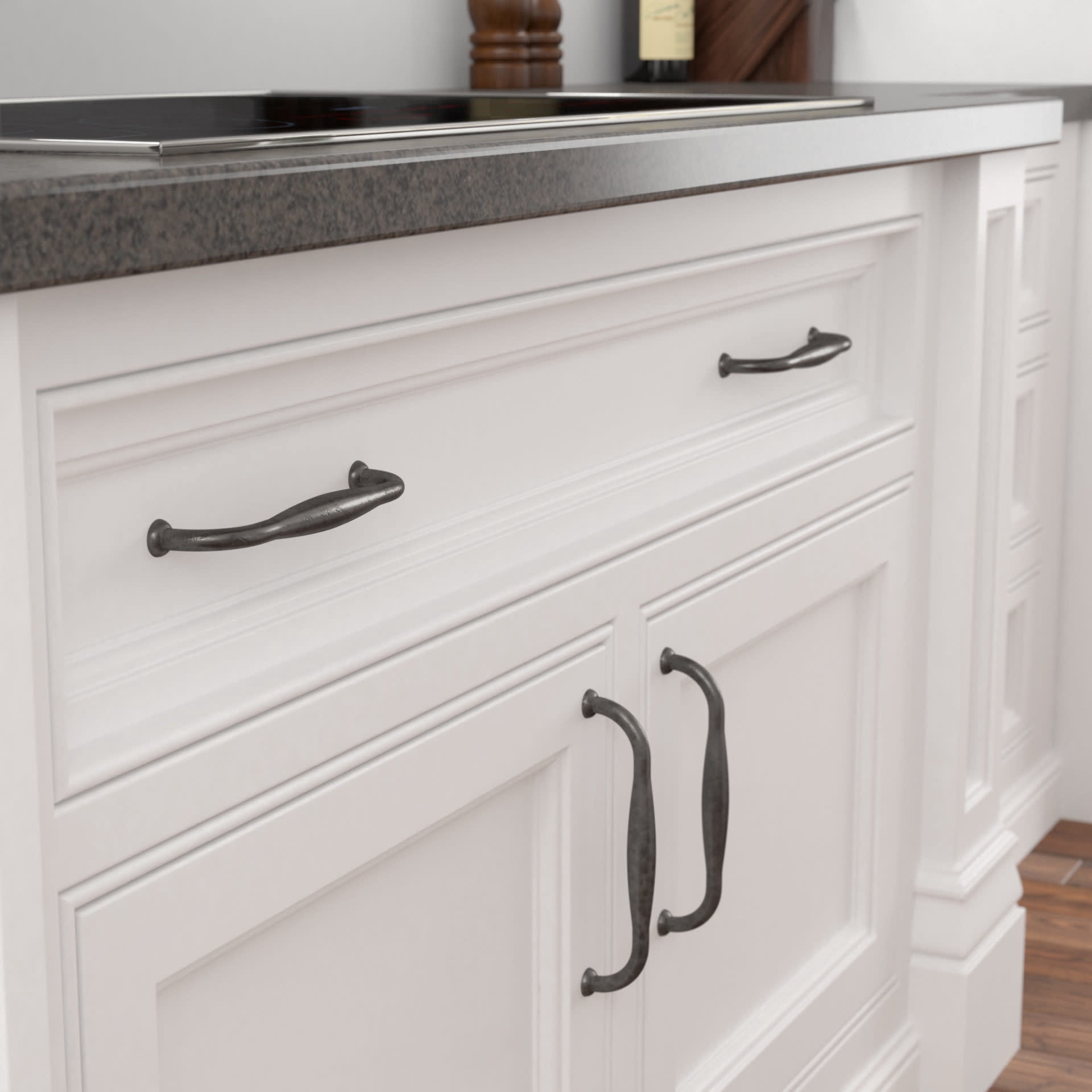 Richelieu 6565192147 7-9/16" Center To Center Handle Cabinet Pull - Durham Bronze