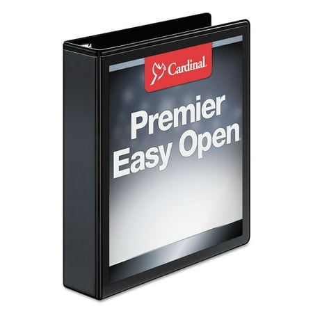 UPC: 0083086103117 | Cardinal Easy-Open ClearVue Locking Slant-D Binder  1.5  Cap  11 x 8 1/2  Black