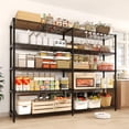 thumbnail image 3 of 5-Tier Heavy Duty L-Shaped Wire Shelving Unit, 1325 lb Capacity Adjustable Storage Rack for Garage, Pantry & Warehouse, 3 of 8