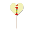 thumbnail image 1 of I Alphabet Orange Fruit Cute Pattern Toothpick Flags Heart Lable Cupcake Picks, 1 of 3