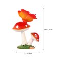 thumbnail image 2 of BEADCEST 1Pcs Mini Champignon en Résine pour Décoration Maison Animal Adorable, 2 of 6
