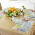 thumbnail image 4 of Ambesonne Birthday Place Mats Set of 4, Colorful Ballons, Standard Size, White and Pale Blue, 4 of 6