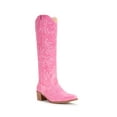 thumbnail image 2 of Cowboy Boots For Women Knee High Western Cowgirl Boots Snip Toe Side Zipper Chunky Heel, 2 of 5