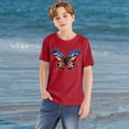 thumbnail image 5 of FamilyThread Toddler Kids Boys Girls American Flag Cotton T-shirt Fashion Cute Round Neck Print Tee Short Sleeve For 3-9 Years, 5 of 8