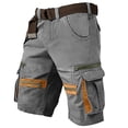 thumbnail image 2 of Cargo Shorts for Men Summer Casual Lightweight Breathable Straight Leg Outdoor Hiking Shorts with Pockets, 2 of 5
