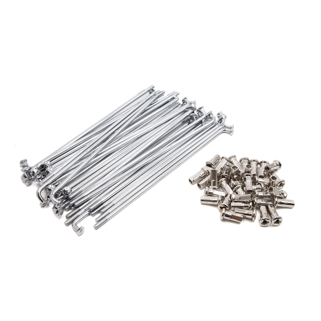36pcs Silver Tone 4mm Thread Dia 170mm Length Motorcycle Wheel Spokes w