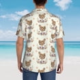 thumbnail image 6 of Xecao Flower Chicken print Hawaiian shirt - a stylish short-sleeve button-down for men, perfect for casual beach and tropical outings., 6 of 9