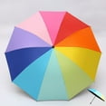 thumbnail image 4 of LShunze Large Golf Umbrella Windproof - Oversized 40.5inch Double Layer Rainbow 10Ribs Folding Travel Umbrella Compact for Rain Women/Men, 4 of 8