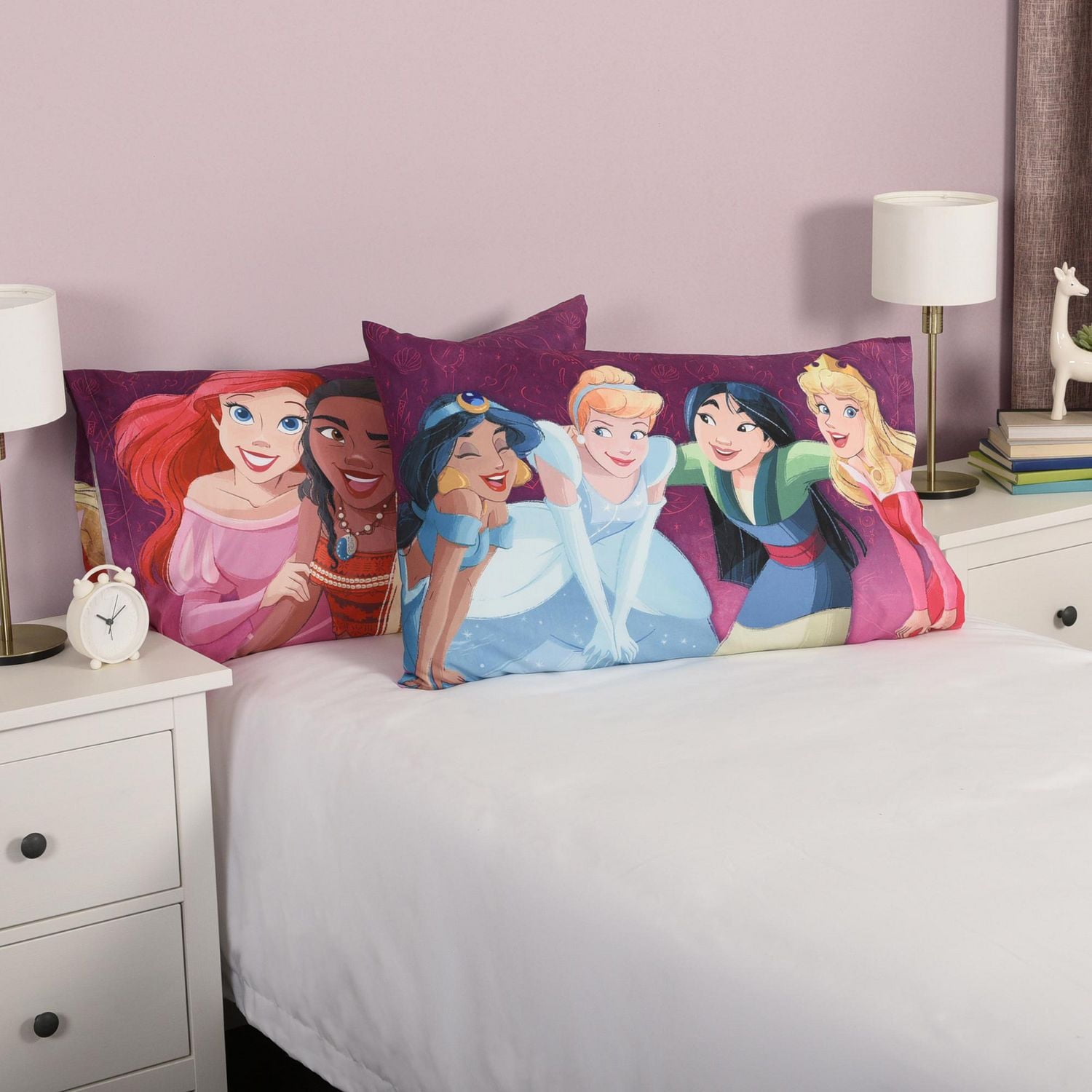 Disney Princess 2-Pack Kids Pillowcases