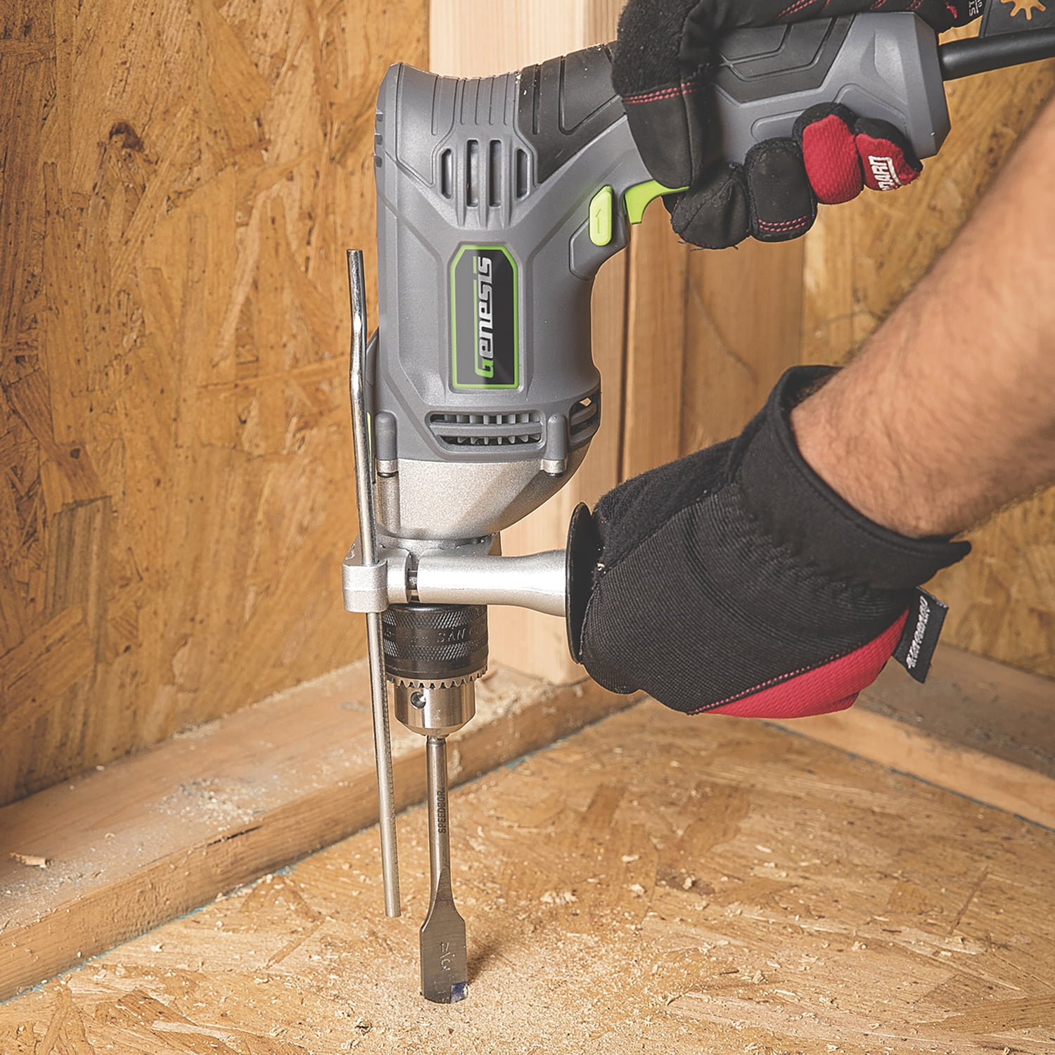 Genesis 7.5-Amp 1/2-in. Variable-Speed Reversible Hammer Drill, GHD1275