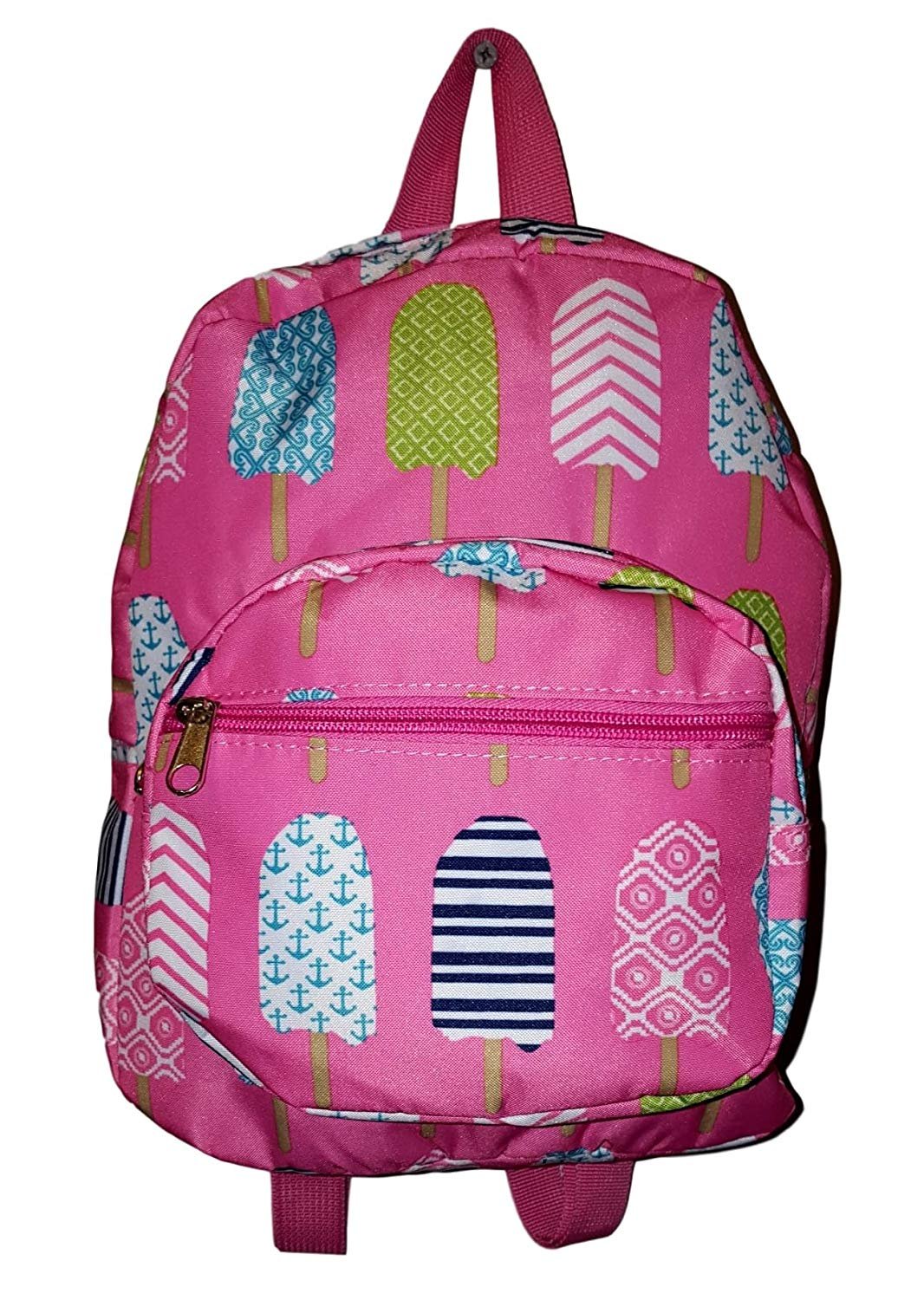 11-inch Mini Backpack Purse, Zipper Front Pockets Teen Child Pink Ice Cream Print - image 2 of 3