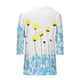 thumbnail image 5 of Tops de Mujer Elegantes Blusas Casuales Camisas de Encaje Estampado de Moda Tres Cuartos Seeves Cuello en V Odeerbi ODB168749, 5 of 8