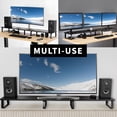 thumbnail image 5 of VIVO Black Wood 55" Wide Desktop Stand Ergonomic TV Monitor Riser Desk Organizer, 5 of 9
