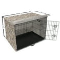 thumbnail image 6 of Jungle Dog Crate Cover, Abstract Wild Nature Forest with Monkey Silhouettes on Exotic Trees, Easy to Use Pet Kennel Cover Small Dogs Puppies Kittens, 7 Sizes, Pale Taupe Multicolor, by Ambesonne, 6 of 6