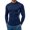 Navy, variant on TOUMENY Men's Long Sleeve Compression Shirt Athletic Fit Base Layer Top Casual Stretchy Workout Gym Training Tee Pullover Black XXXL