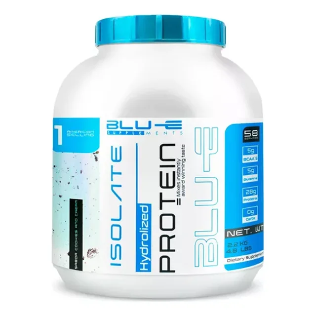 Proteína Whey Hidrolizada Isolate Blu-e De 2.2kg Para 58 Servicio Sabor Galleta