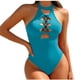 thumbnail image 3 of TaTaai Women's Slim Fit Solid Swimsuit, Sleeveless One Piece with Soft Cup Padding, Fashion Swimwear for Vacation, Pool Activities and Summer Holiday Gift, 3 of 5