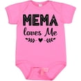 thumbnail image 3 of Inktastic Mema Loves Me Baby Clothes Girls Baby Bodysuit, 3 of 5