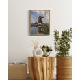 thumbnail image 6 of Drsoum Vintage Countrysid and Rivulet Wall Art 11x14in Nature Framed Classic Retro Windmill Village Landscape Rustic Wall Prints Farmhouse Kitchen Bathroom Office Decor, 6 of 6